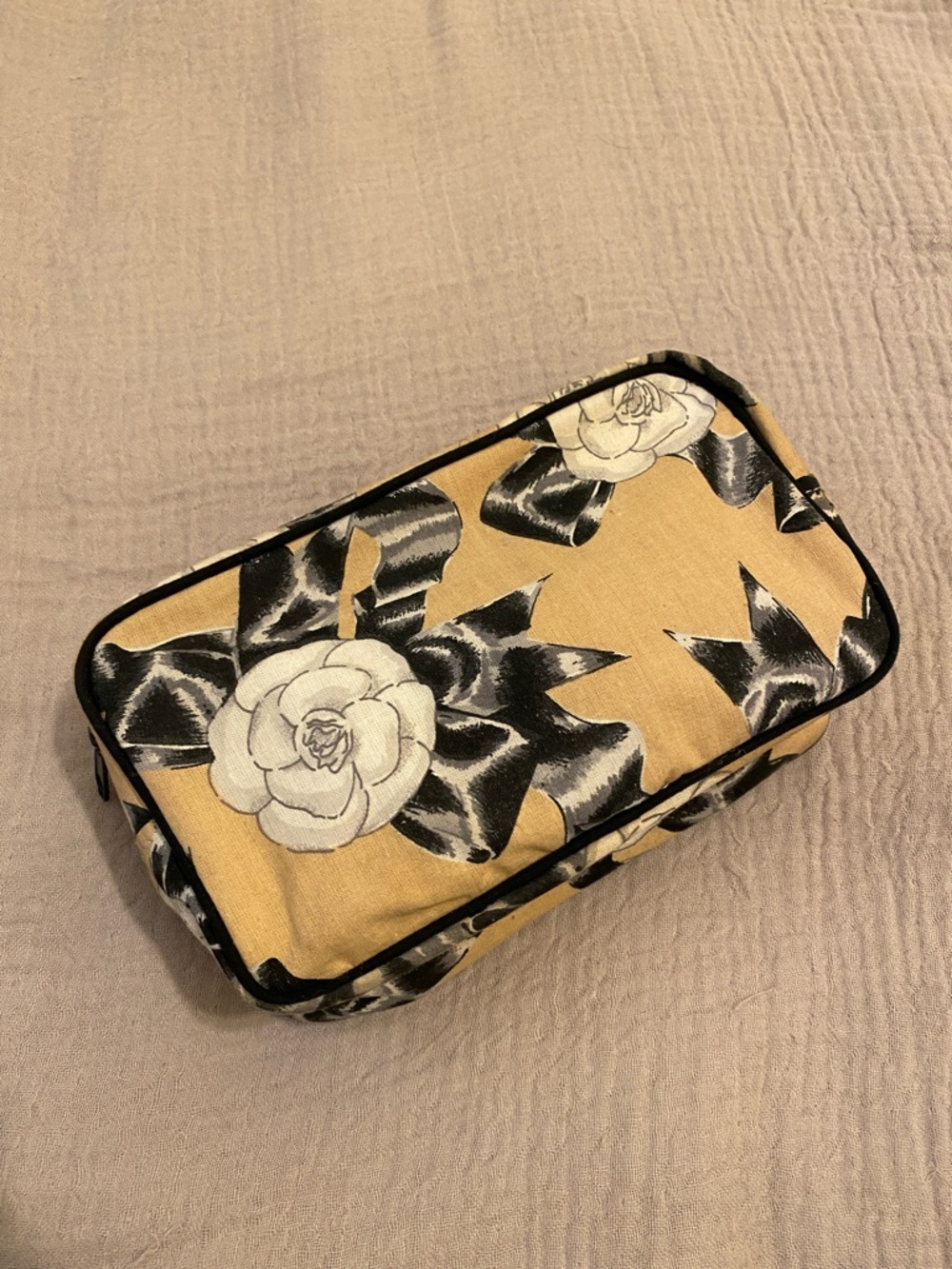 Chanel Vintage cosmetic bag .